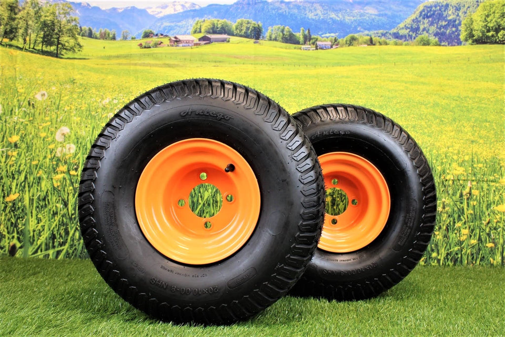 (Set of 2) 20x10.00-8 Tire & Wheel Assembly for Scag