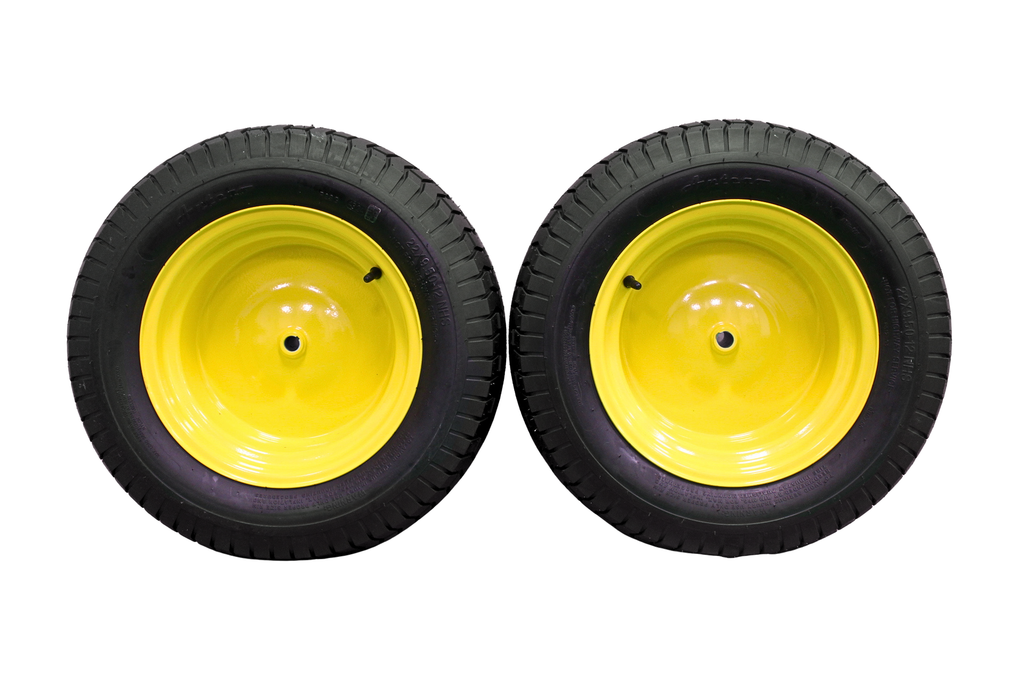 22x9.50-12 4 Ply Turf Tires & Wheels for John Deere Lawn & Garden Mower Turf Tires (Set of Two)
