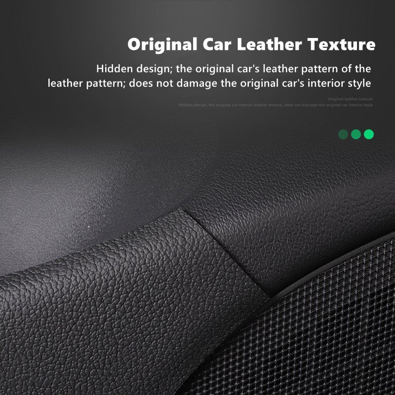 Leather Anti-kick Mat Sticker Interior Anti-Dirt Protector for Tesla Model 3 (4PCS)
