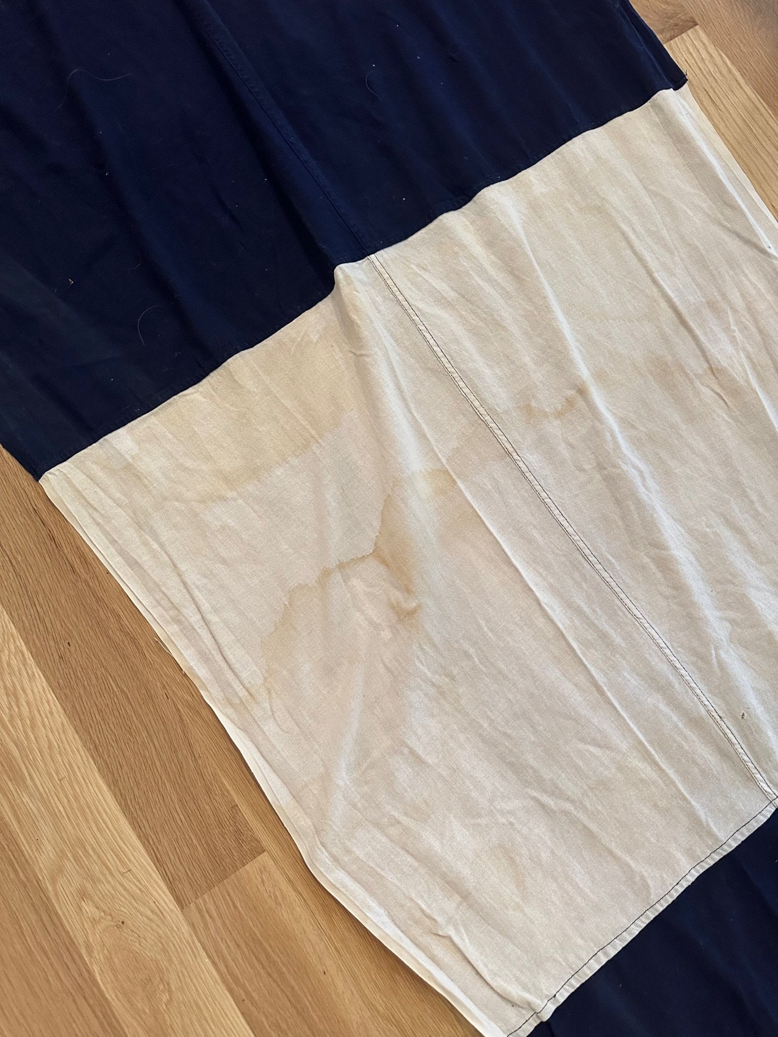 Vintage Blue & White Nautical Marine Flag