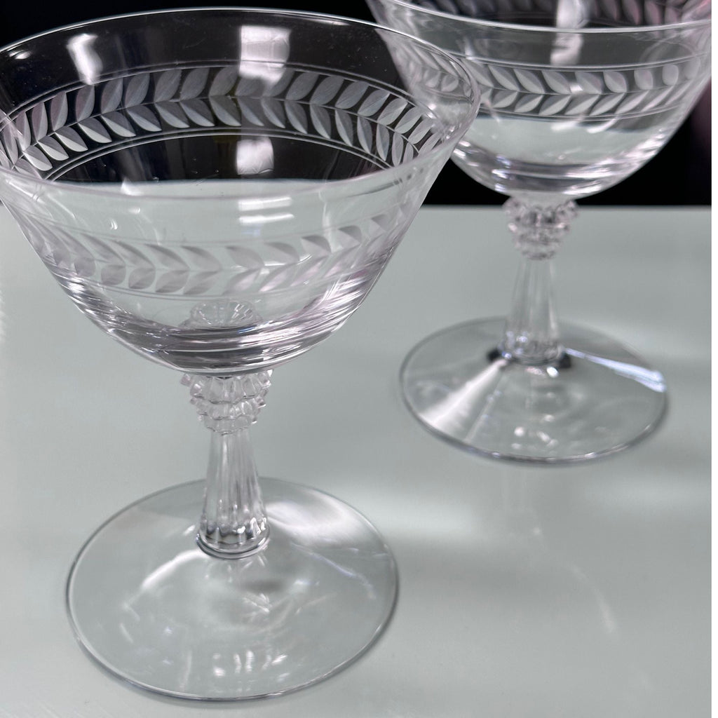 Vintage Stemware Barware - Old Fashioned Glasses