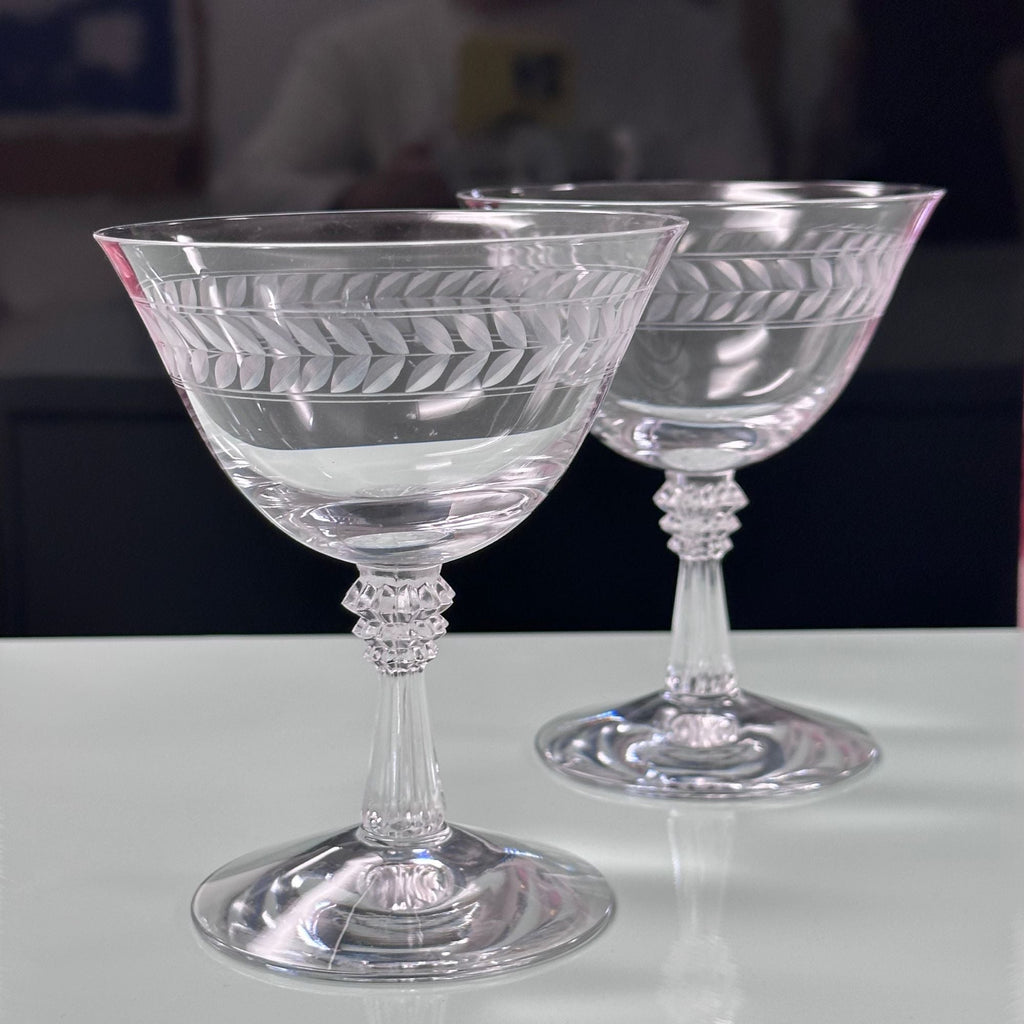 Vintage Stemware Barware - Old Fashioned Glasses