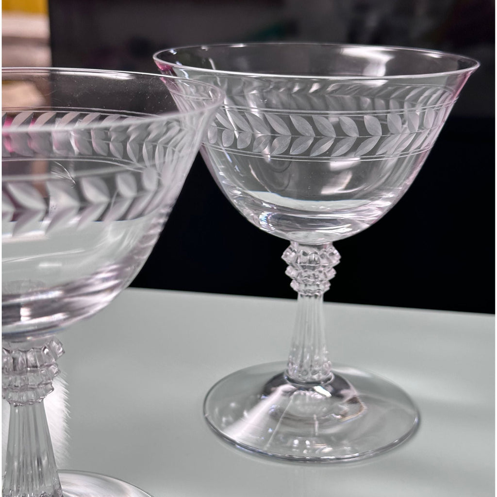 Vintage Stemware Barware - Old Fashioned Glasses